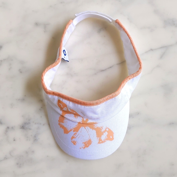 NWOT. Old Navy 100% Cotton Hat with painted butterfly and adjustable back. - Picture 2 of 3